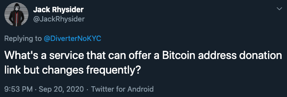 Twitter Jack Rhysider Tweet
